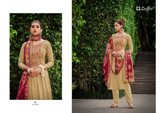 Zulfat Amanda Fancy Festive Wear Pashmina Dress Material Collection